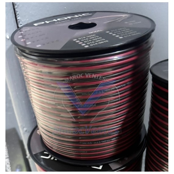 CABLE AUDIO BLINDE 2X1MM PHONIC 014829 2X1MM PHONIC 014829